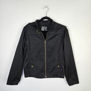 Volcom Phoebe Frochickie Bomber Moto Style Jacket Size XL Zip Up